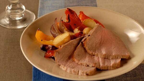 Roast Beef with Peppers, Onions and Potatoes | PBS Food