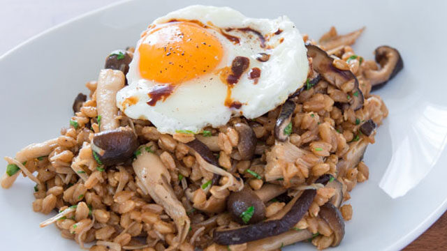 Warm Farro Salad