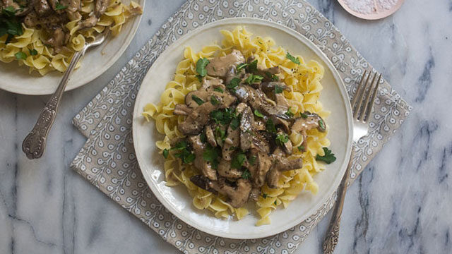 Mushroom Stroganoff recipe