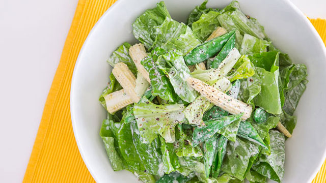 Spring Salad with Creamy Mint Dressing