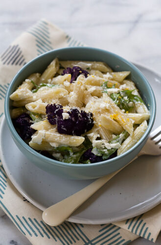 roasted-caulflower-lemon-feta-pasta-1