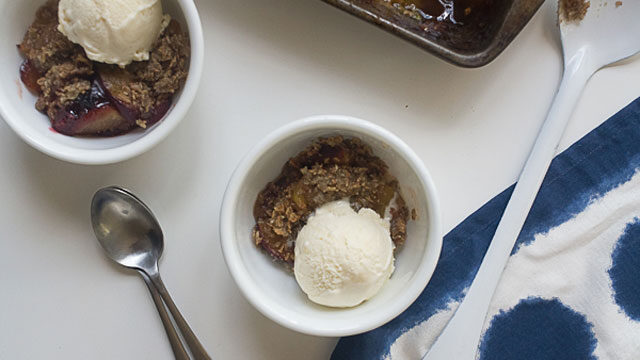 Rye Plum Crisp recipe