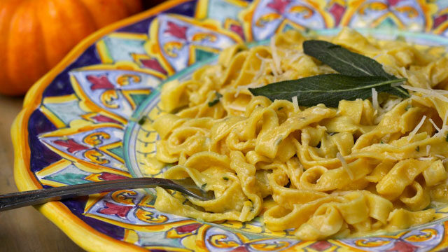 Pumpkin Sage Fettuccine recipe