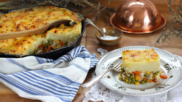 Leftover Turkey Skillet Shepherd's Pie recipe