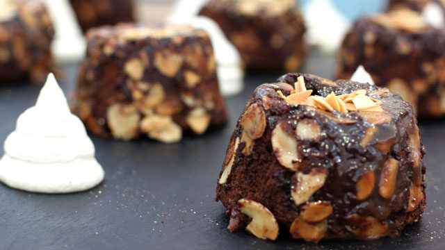 Chocolate and Salted Caramel Molten Puddings recipe