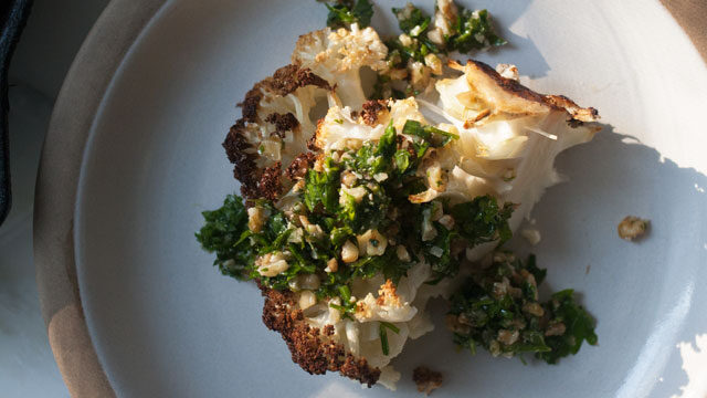 Roasted Cauliflower with Gremolata recipe