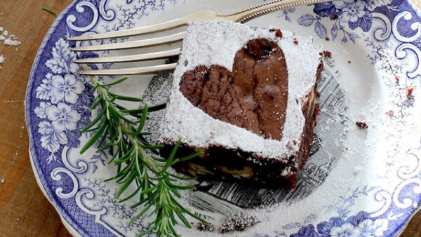Rosemary Rye Brownies recipe