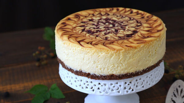Blackberry Swirl Cheesecake recipe