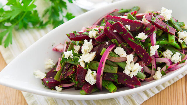 Roast Beet and Green Bean Salad recipe