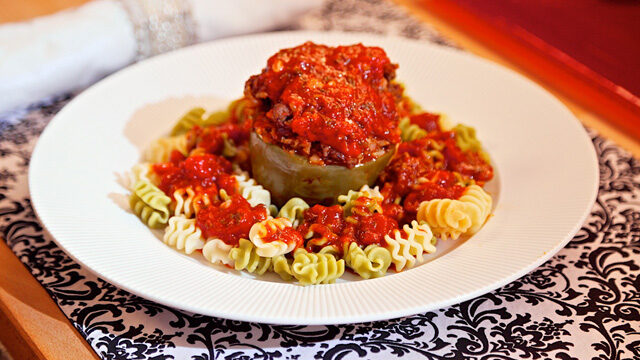 Stuffed Green Bell Pepper recipe
