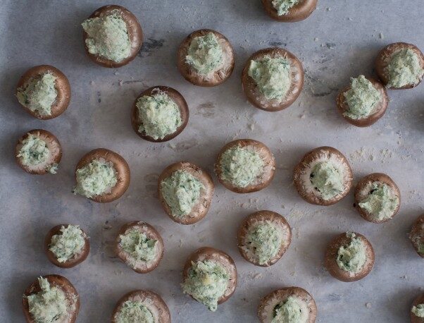 Spinach Artichoke Stuffed Mushrooms 3 602x458