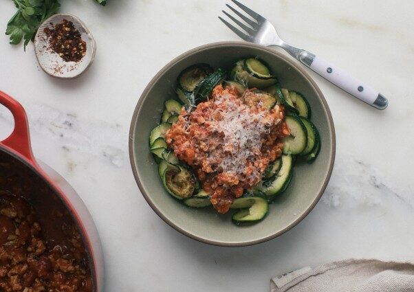 Chicken Veggie Bolognese 3 602x425