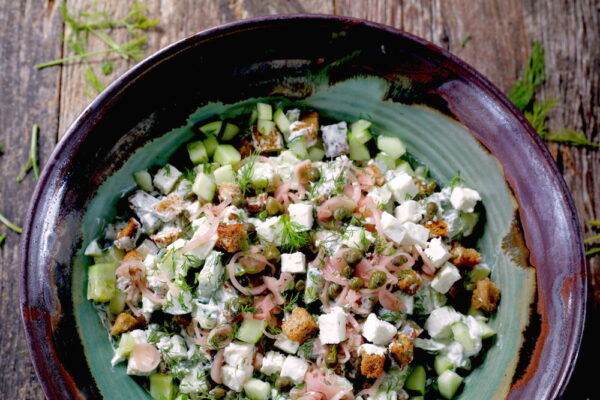 creamy cucumber dill salad