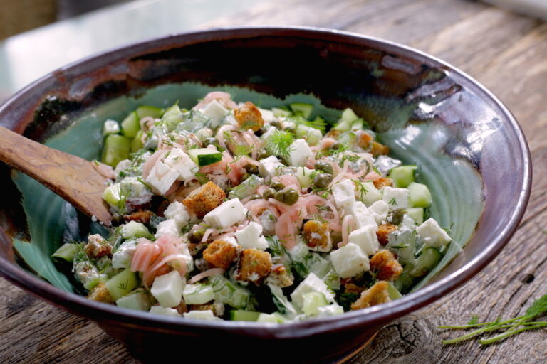 creamy cucumber dill salad
