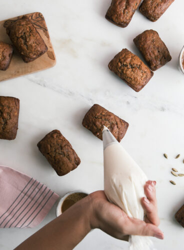 mini chai banana breads
