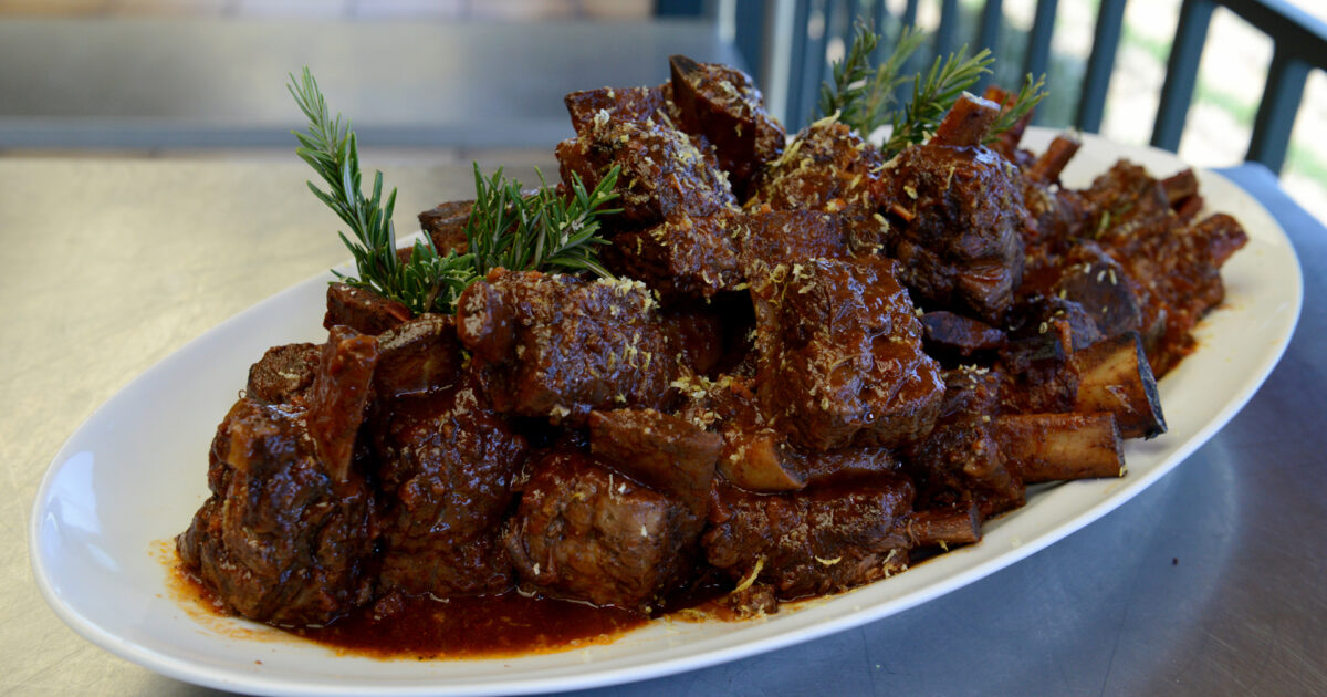 Lidia Celebrates America | Beef Short Ribs Braised in Red… | PBS Food