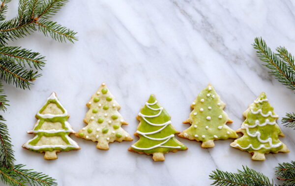spruce tree shortbread