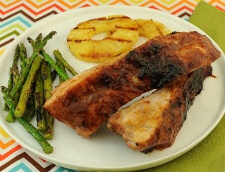 Grilled-Baby-Back-Ribs-with-Pineapple-Glaze