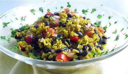 Saffron-Rice-and-Bean-Salad-4