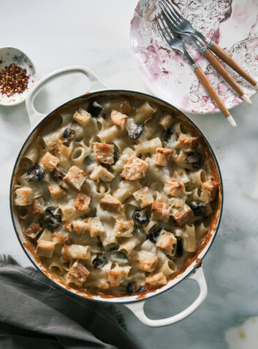 FrenchOnionMushroomPastaBake-5