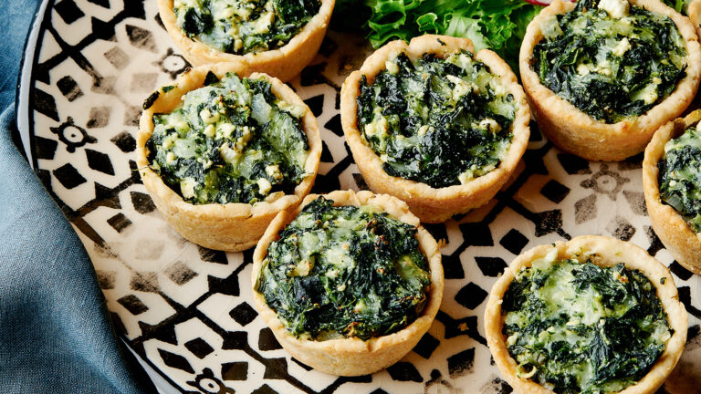 Mini Spinach B’jíbín Pies