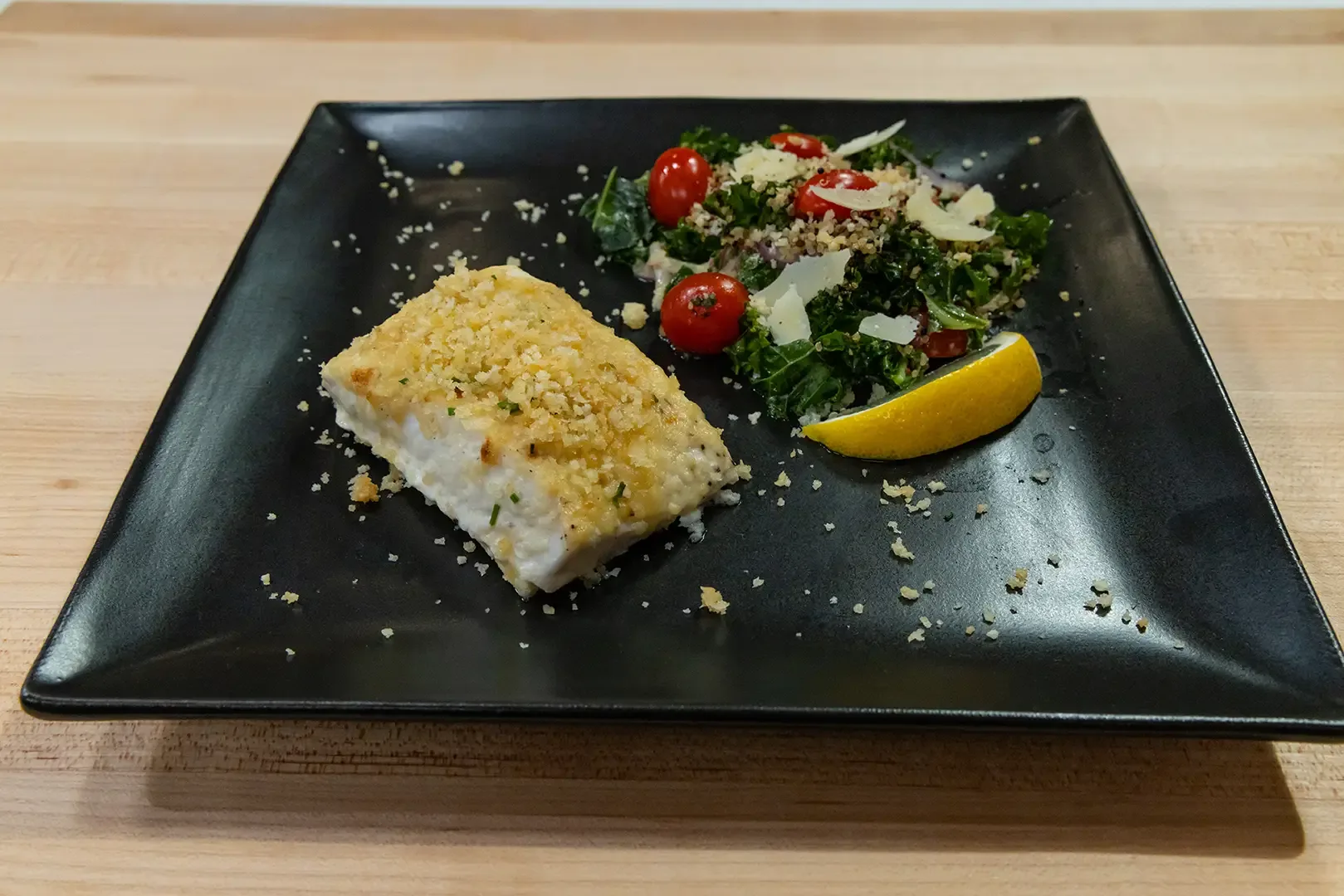 Caesar Halibut with Sophie's Caesar Salad-image